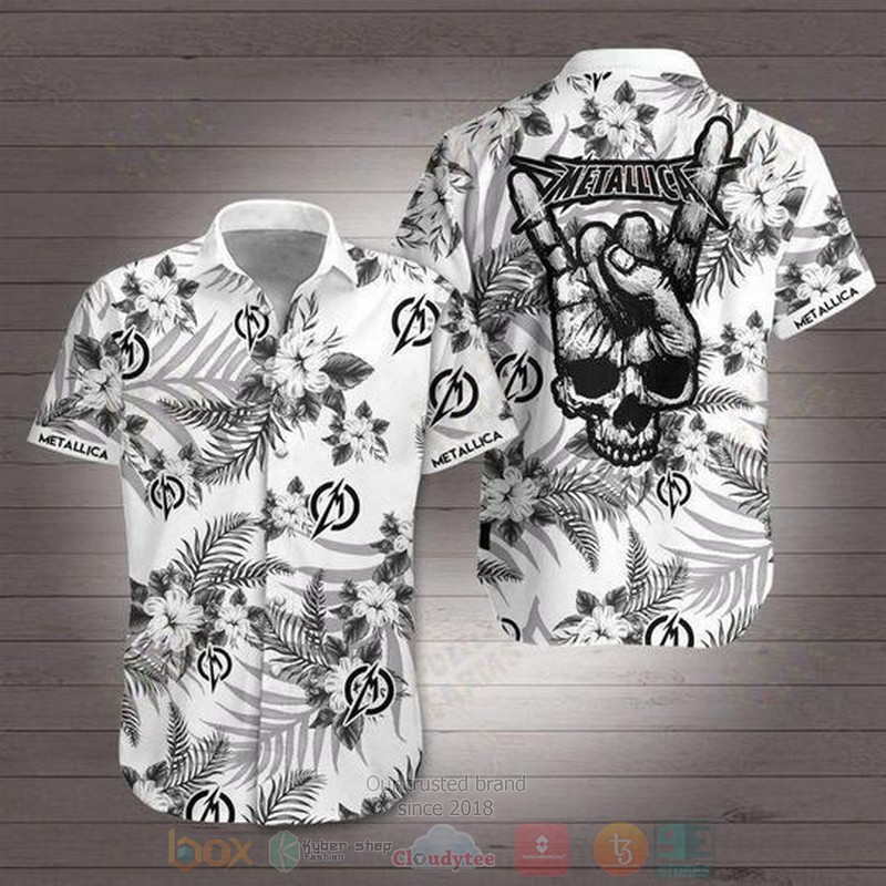 Metallica Rock Band Short Sleeve Hawaiian Shirt
