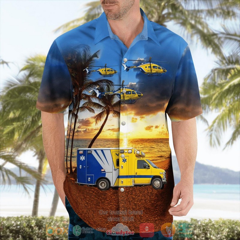 Metro Life Flight Cleveland Ohio EC145s Hawaiian Shirt 4 Metro Life Flight Cleveland Ohio EC145s Hawaiian Shirt word1