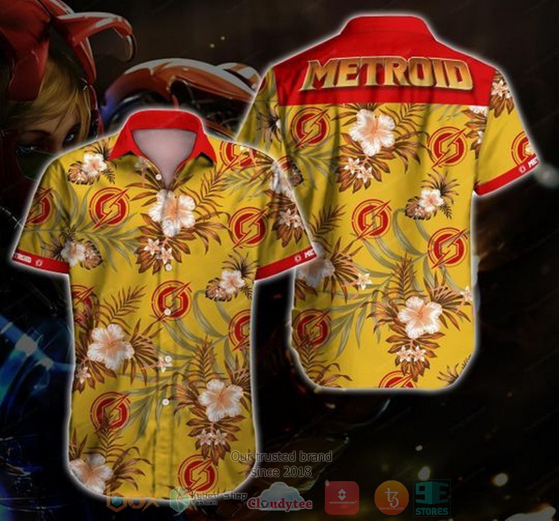 Metroid hibiscus Hawaiian Shirt