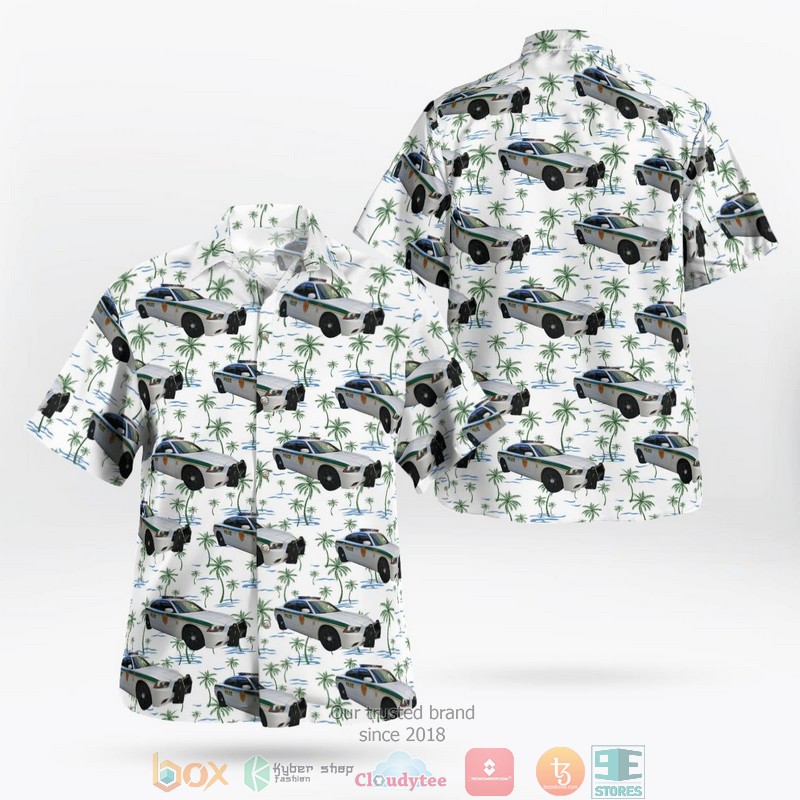 Miami-Dade Police Department MDPD Dodge Charger Hawaiian shirt word3