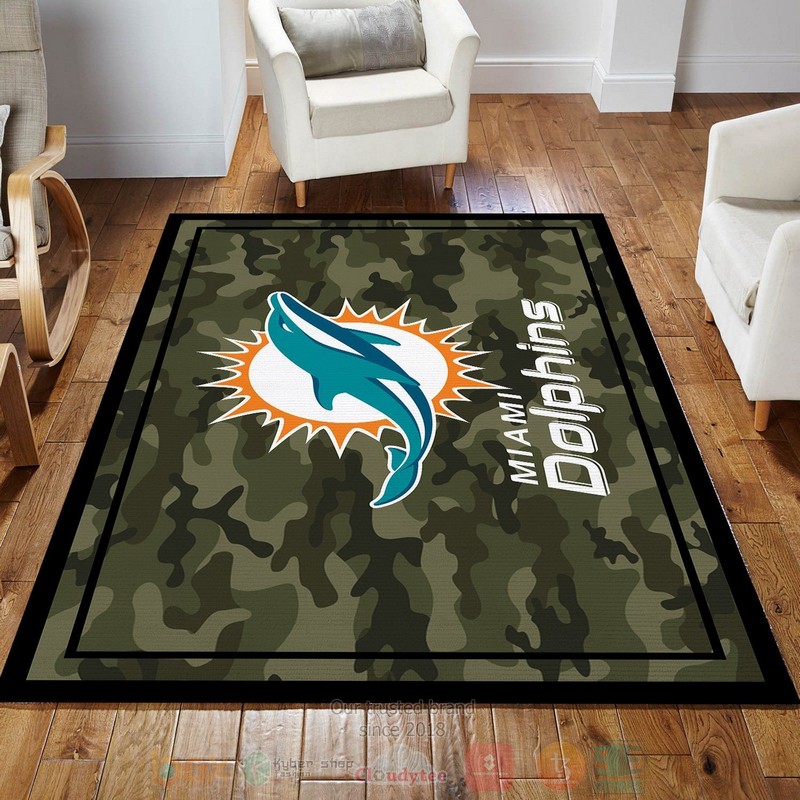 BEST Miami Dolphins NFL Room Sport Custom Bedroom Rugs 3 Miami Dolphins NFL Room Sport Custom Area Rugs 1 2
