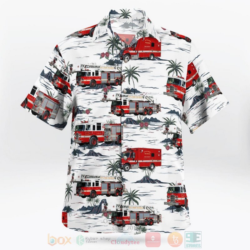 BEST Miami, Florida, City of Miami Department Fire-Rescue 3D Aloha Shirt 3 BEST Miami, Florida, City of Miami Department Fire-Rescue 3D Aloha Shirt word2