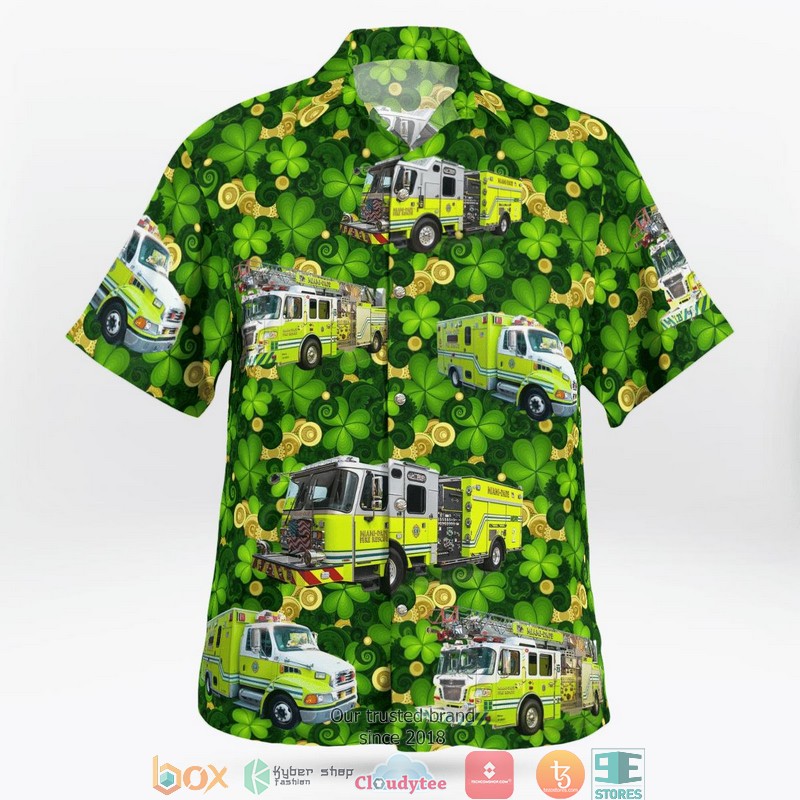 Miami Miami-Dade County Florida Miami-Dade Fire Rescue St Patrick's Day Hawaiian Shirt 3 Miami Miami-Dade County Florida Miami-Dade Fire Rescue St Patrick's Day Hawaiian Shirt word3