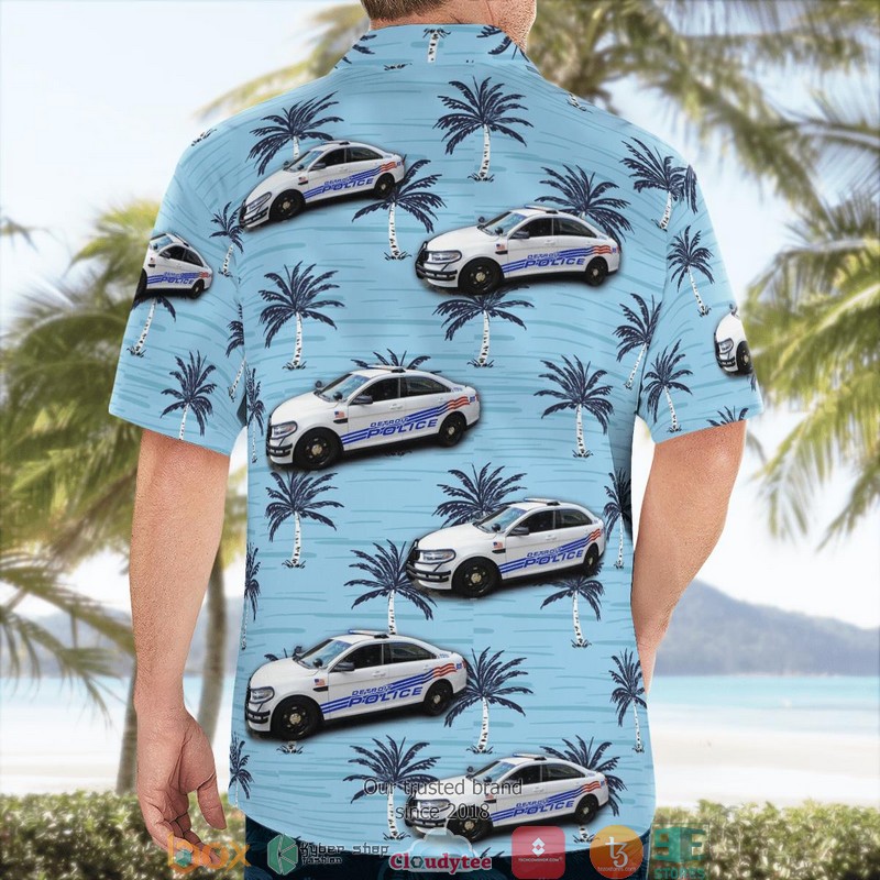 Michigan Detroit Police Department 2017 Ford Police Interceptor 3D Hawaii Shirt 2 Michigan Detroit Police Department 2017 Ford Police Interceptor 3D Hawaii Shirt 1