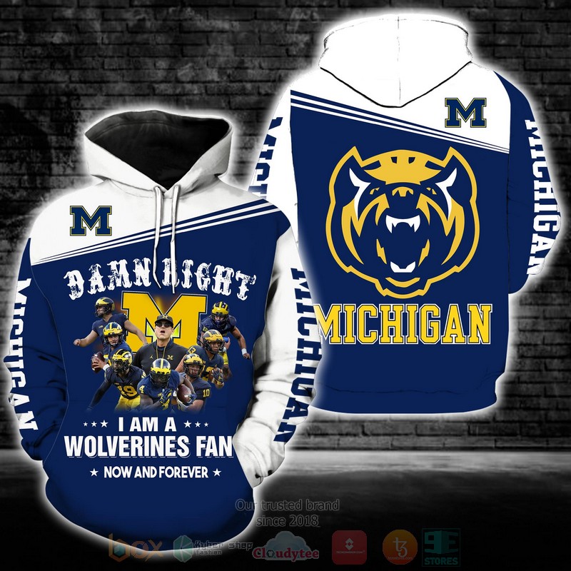 Michigan Wolverines NCAA 3D Hoodie Shirt