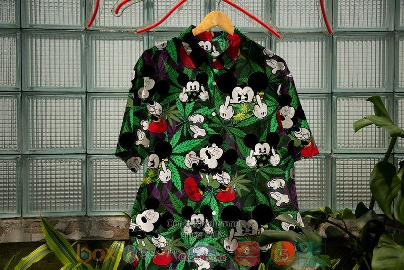 Mickey Mouse Movies Disney Weed Hawaiian Shirt
