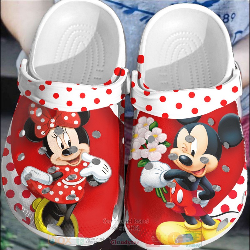 Mickey Mouse and Minnie Mouse Crocband Crocs Clog Shoes
