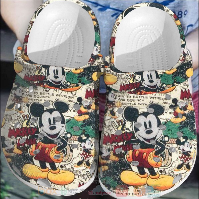 Mickey Mouse and Minnie Mouse Cute Crocband Crocs Clog Shoes