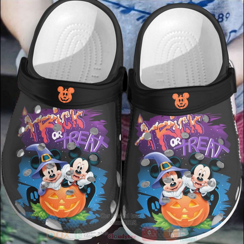 Mickey Mouse and Minnie Mouse Halloween Crocband Crocs Clog Shoes