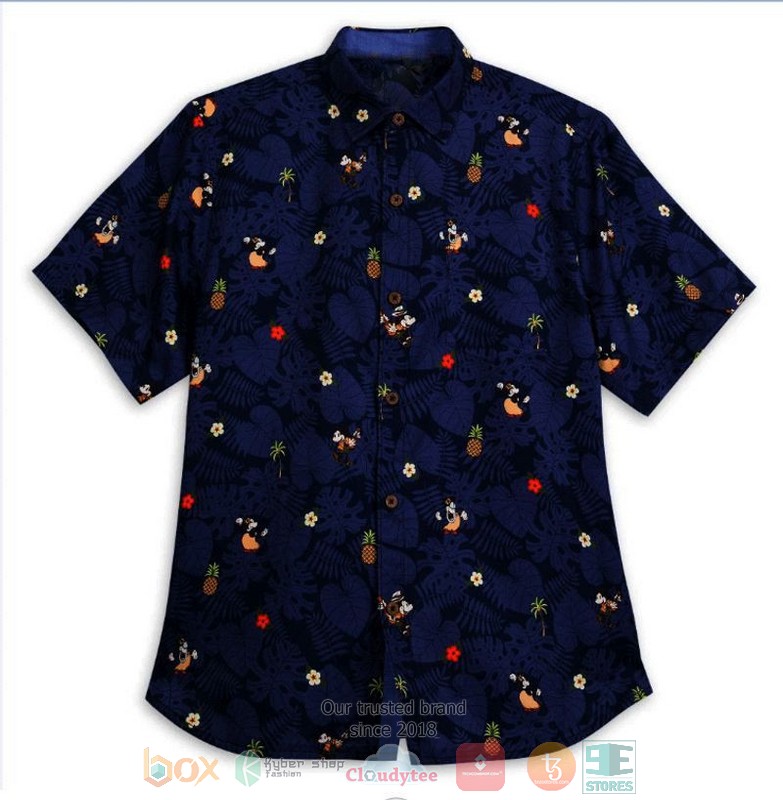 BEST Mickey mouse Disney dark blue Short Sleeve Hawaii Shirt 2 Mickey mouse Disney dark blue Hawaiian Shirt
