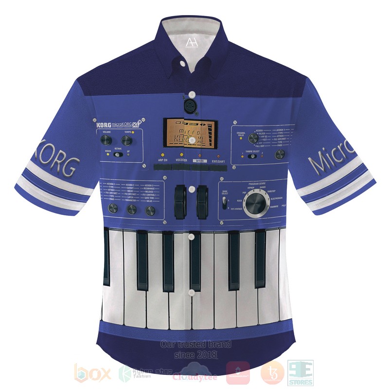 MicroKorg XL Blue Hawaiian Shirt