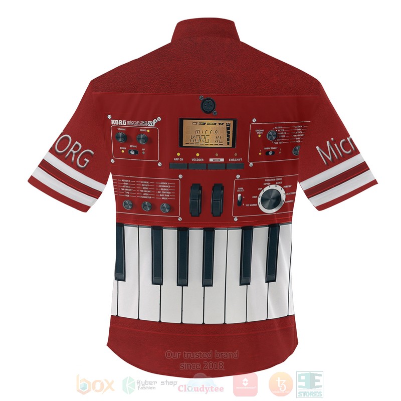 BEST MicroKorg XL Red 3D Aloha Shirt 2 MicroKorg XL Red Hawaiian Shirt 1