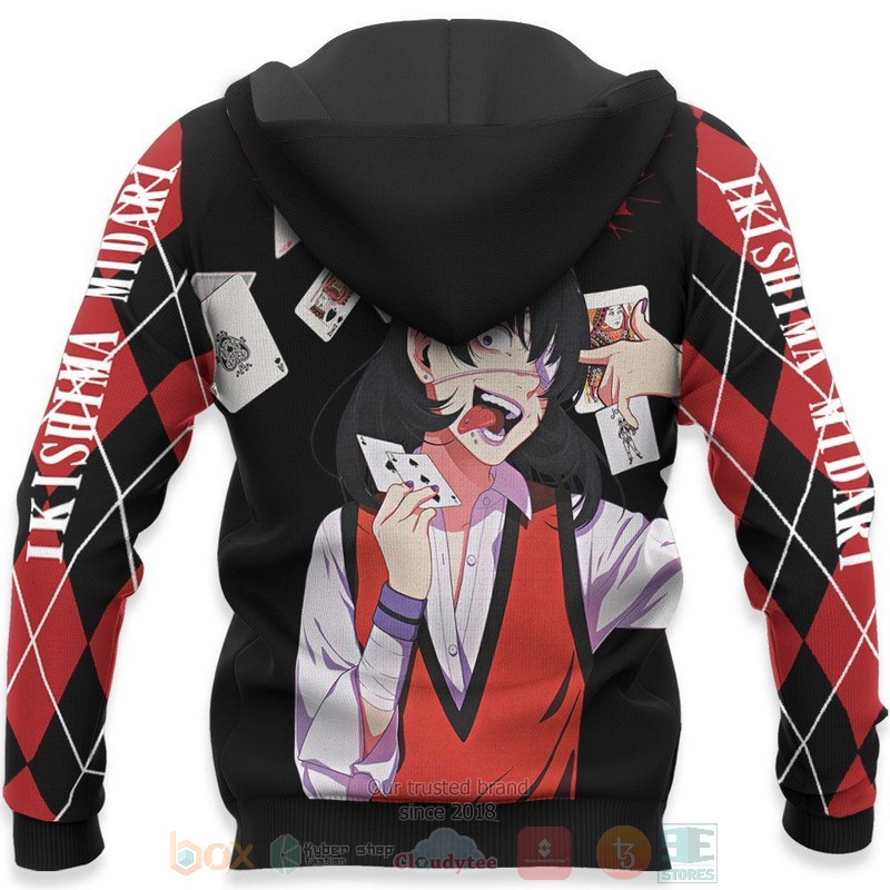 BEST Anime Midari Ikishima Kakegurui All Over Print Hoodie-Bomber Jacket 5 Midari Ikishima Kakegurui Anime 3D Hoodie Bomber Jacket 1 2 3 4