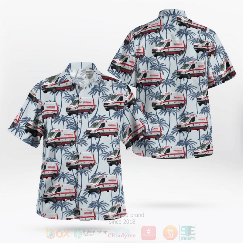 BEST Midwood- InstaCare Ambulance Service, Brooklyn, NY 3D Aloha Shirt word2