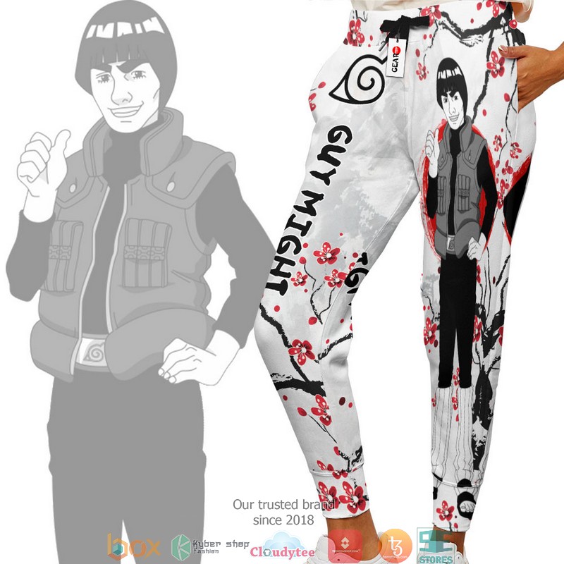 Might Guy NRT Anime Merch Japan Style Sweatpants 1