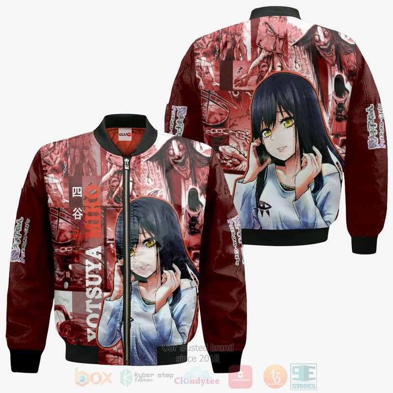 BEST Anime Miko Yotsuya Custom Mieruko-Chan All Over Print Hoodie-Bomber Jacket 4 Miko Yotsuya Custom Mieruko Chan Anime 3D Hoodie Bomber Jacket 1 2 3