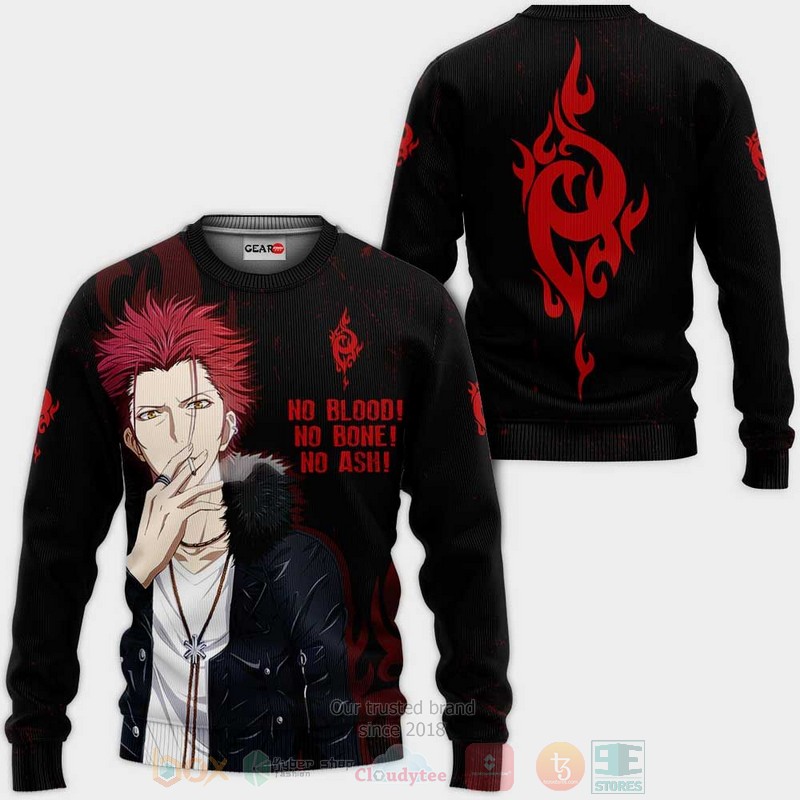 BEST Anime Mikoto Suoh Homra Red Clan Custom K Project All Over Print Hoodie-Bomber Jacket 2 Mikoto Suoh Homra Red Clan Custom K Project 3D Hoodie Bomber Jacket 1