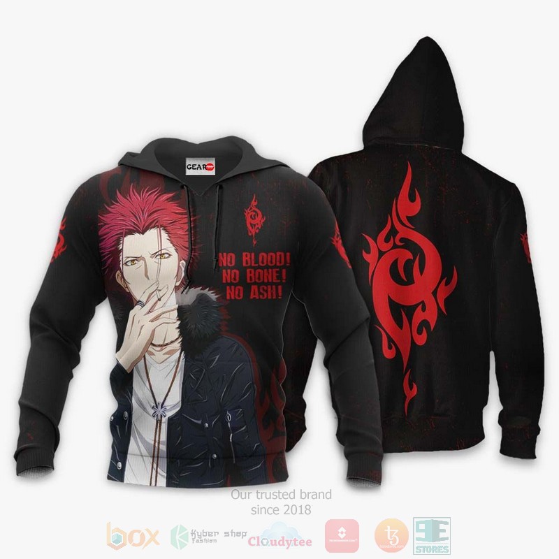 BEST Anime Mikoto Suoh Homra Red Clan Custom K Project All Over Print Hoodie-Bomber Jacket 3 Mikoto Suoh Homra Red Clan Custom K Project 3D Hoodie Bomber Jacket 1 2