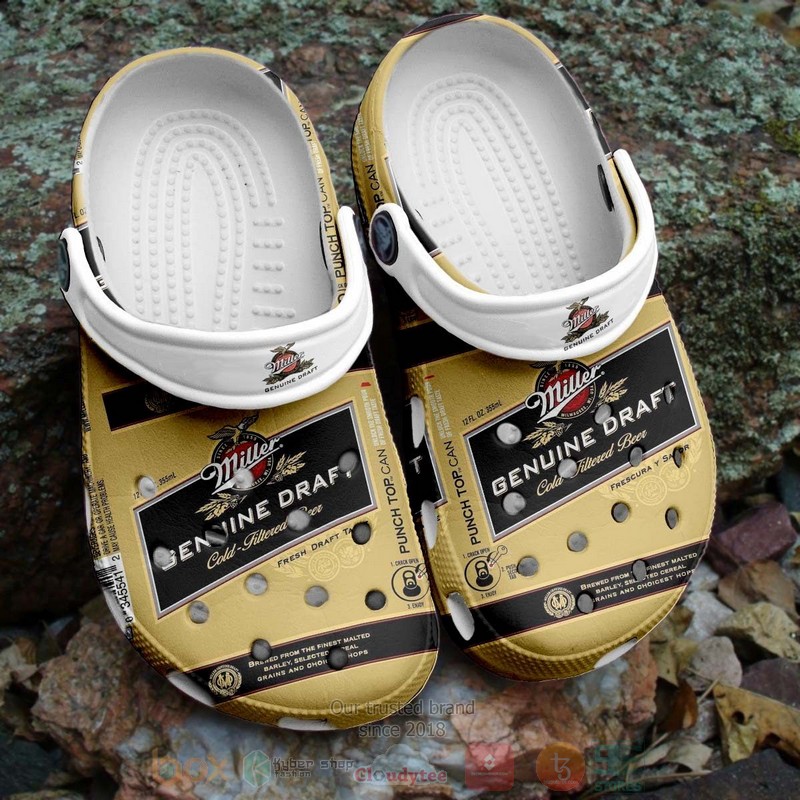BEST Miller Genuine Draft Crocs Crocband Shoes 2 Miller Genuine Draft Crocband Crocs Clog Shoes