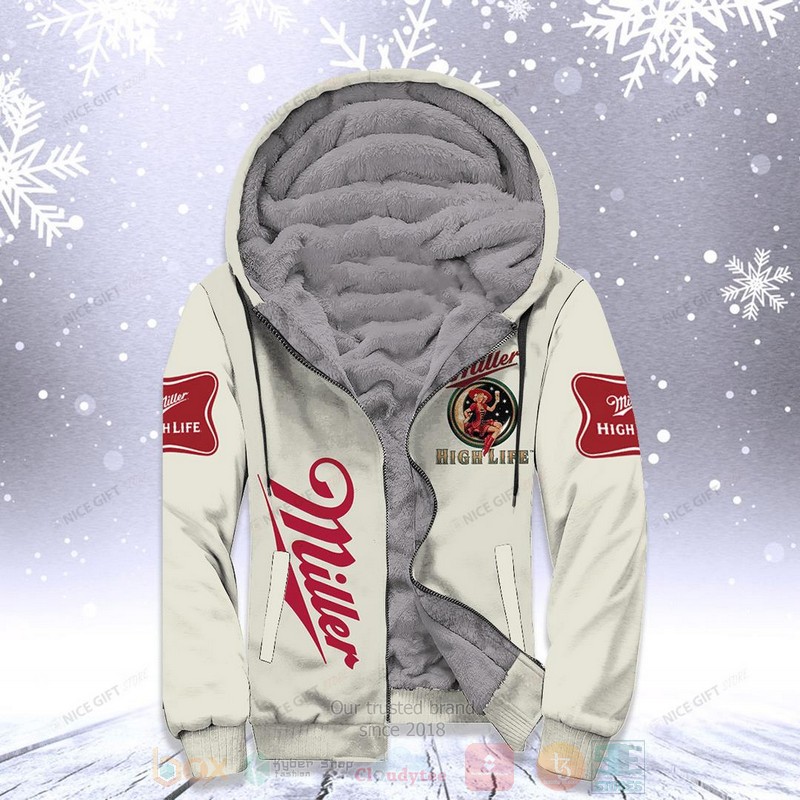 Miller High Life Fleece Zip Hoodie