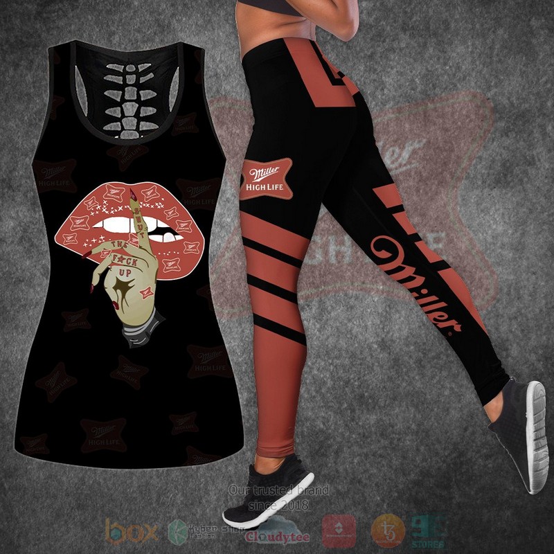 Miller High Life Shut The Fack Up Tank Top Leggings
