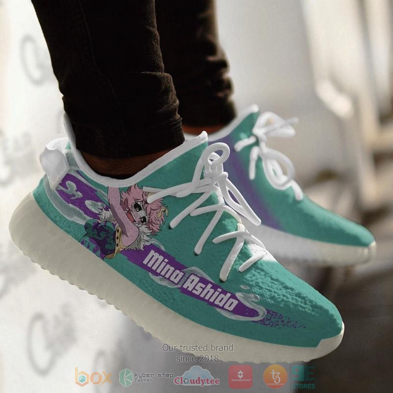 BEST Mina Ashido My Hero Academia Yeezy Shoes Sneaker 3 Mina Ashido My Hero Academia Anime Yeezy Shoes 1 2