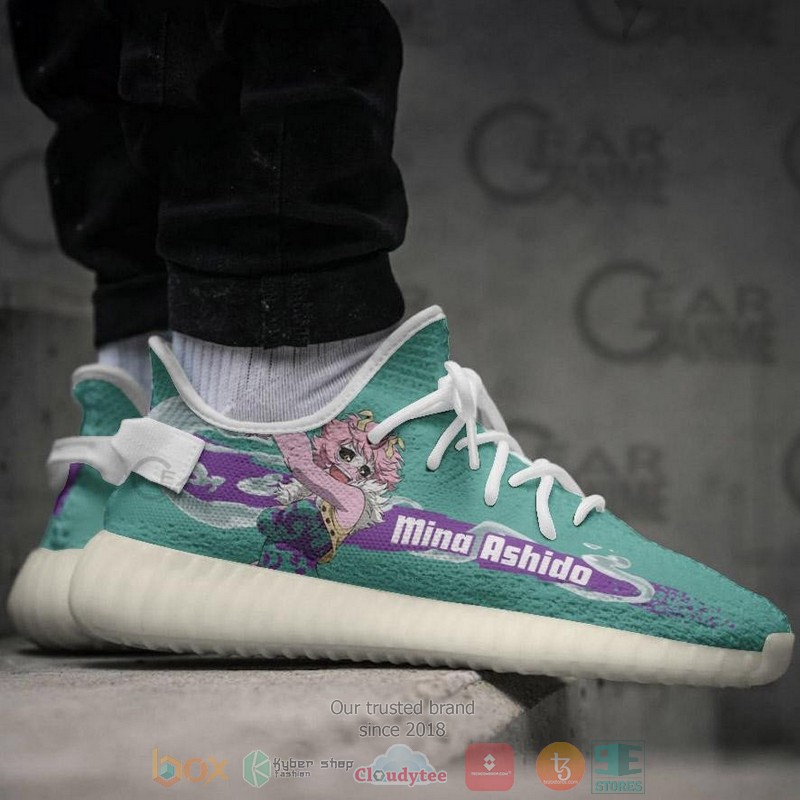 BEST Mina Ashido My Hero Academia Yeezy Shoes Sneaker 4 Mina Ashido My Hero Academia Anime Yeezy Shoes 1 2 3