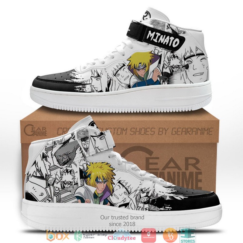 Minato Namikaze Anime Mix Manga High Air Force Shoes