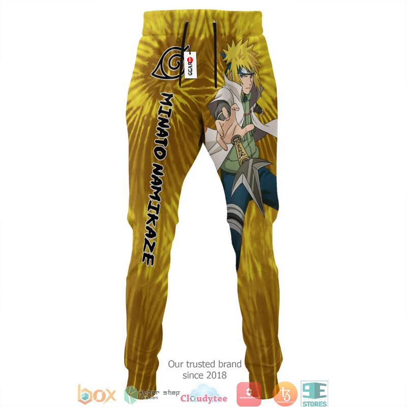 Minato Namikaze Anime Tie Dye Style Merch Sweatpants 4 Minato Namikaze Anime Tie Dye Style Merch Sweatpants 1 2 3