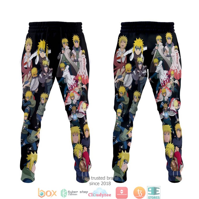 Minato Namikaze Fleece NRT Characters Anime Sweatpants 4 Minato Namikaze Fleece NRT Characters Anime Sweatpants 1 2 3