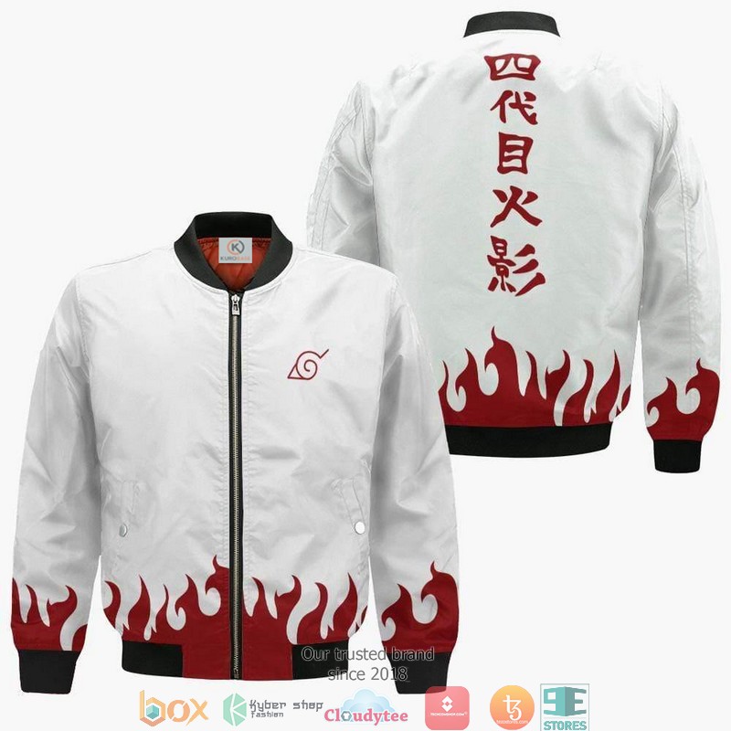 Minato Namikaze Naruto Anime 3D Bomber jacket