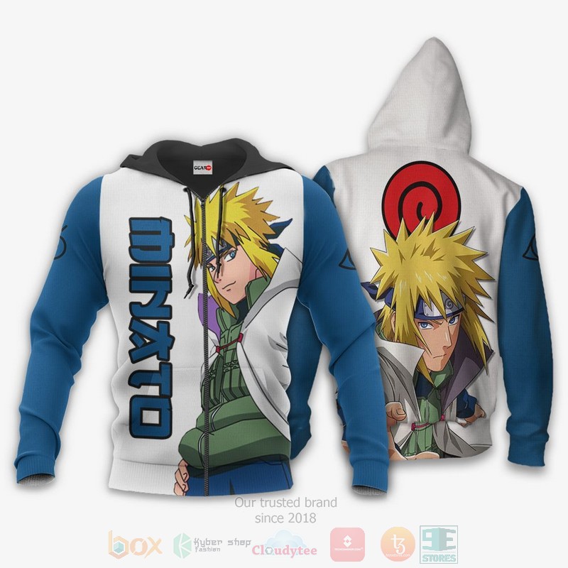 BEST Anime Minato Namikaze Naruto All Over Print Hoodie-Bomber Jacket 1 Minato Namikaze Naruto Anime 3D Hoodie Bomber Jacket