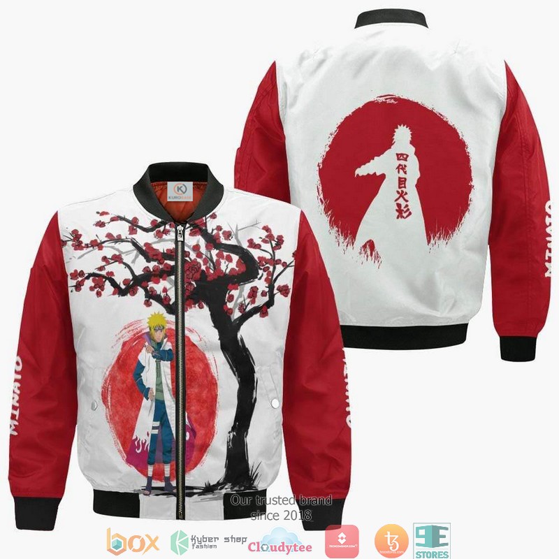Minato Namikaze Naruto Anime Ninja Under The Sun 3D Bomber jacket