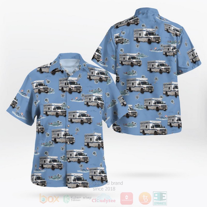 Minnesota Hennepin County Medical Center EMS Hawaiian Shirt