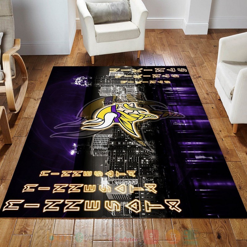 BEST Minnesota Vikings NFL Bedroom Rugs 3 Minnesota Vikings NFL Area Rugs 1 2
