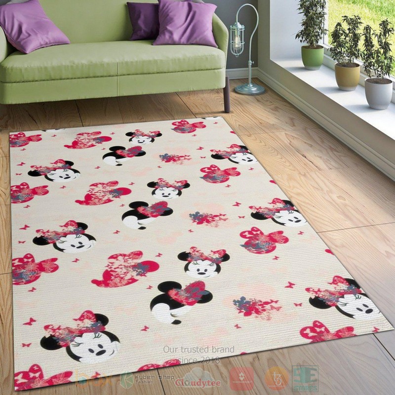 BEST Minnie Mouse Ver3 Movie Bedroom Rugs 3 Minnie Mouse Ver3 Movie Area Rugs 1 2