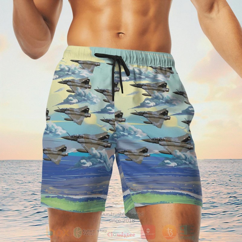 BEST Mirage 2000D French Air and Space Force Aloha Shirt, Beach Short 6 Mirage 2000D French Air and Space Force Hawaiian Shirt Short 1 2 3 4 5