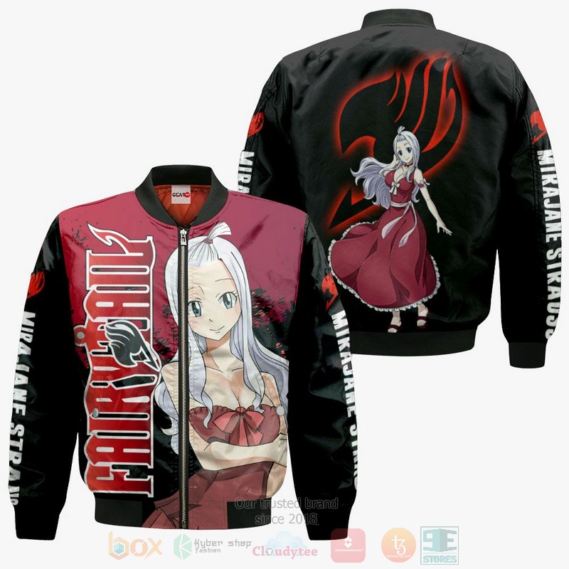 BEST Anime Mirajane Strauss Fairy Tail Stores All Over Print Hoodie-Bomber Jacket 4 Mirajane Strauss Fairy Tail Anime Stores 3D Hoodie Bomber Jacket 1 2 3