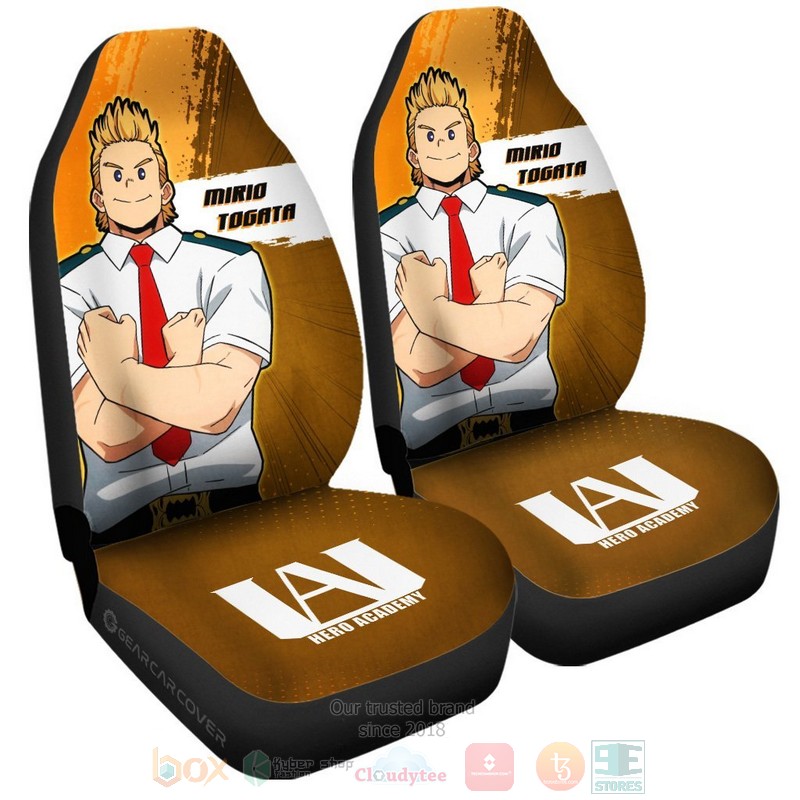 BEST-Anime Mirio Togata My Hero Academia Luxury Car Seat Covers 4 Mirio Togata My Hero Academia Anime Car Seat Cover 1 2 3