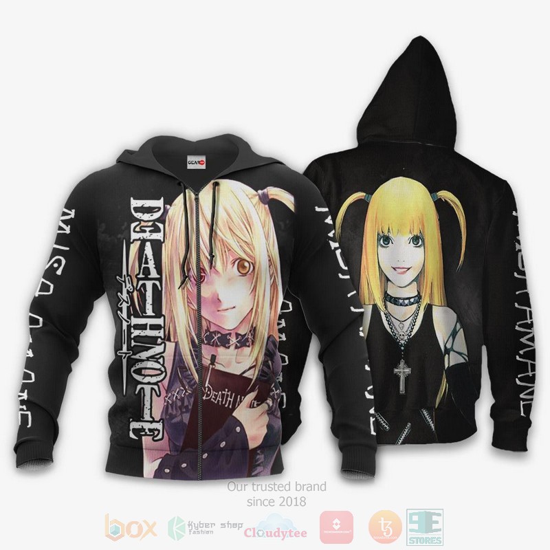 BEST Anime Misa Amane All Over Print Hoodie-Bomber Jacket 1 Misa Amane Custom Anime 3D Hoodie Bomber Jacket