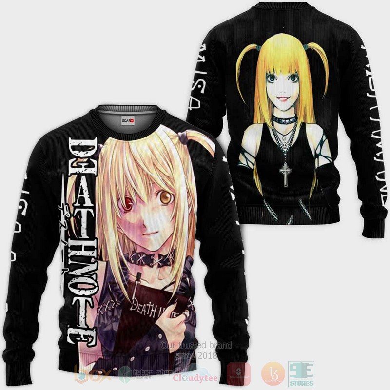 BEST Anime Misa Amane All Over Print Hoodie-Bomber Jacket 2 Misa Amane Custom Anime 3D Hoodie Bomber Jacket 1