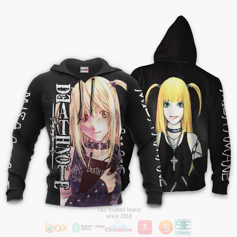 BEST Anime Misa Amane All Over Print Hoodie-Bomber Jacket 3 Misa Amane Custom Anime 3D Hoodie Bomber Jacket 1 2