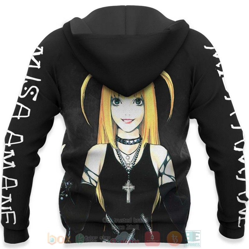 BEST Anime Misa Amane All Over Print Hoodie-Bomber Jacket 5 Misa Amane Custom Anime 3D Hoodie Bomber Jacket 1 2 3 4
