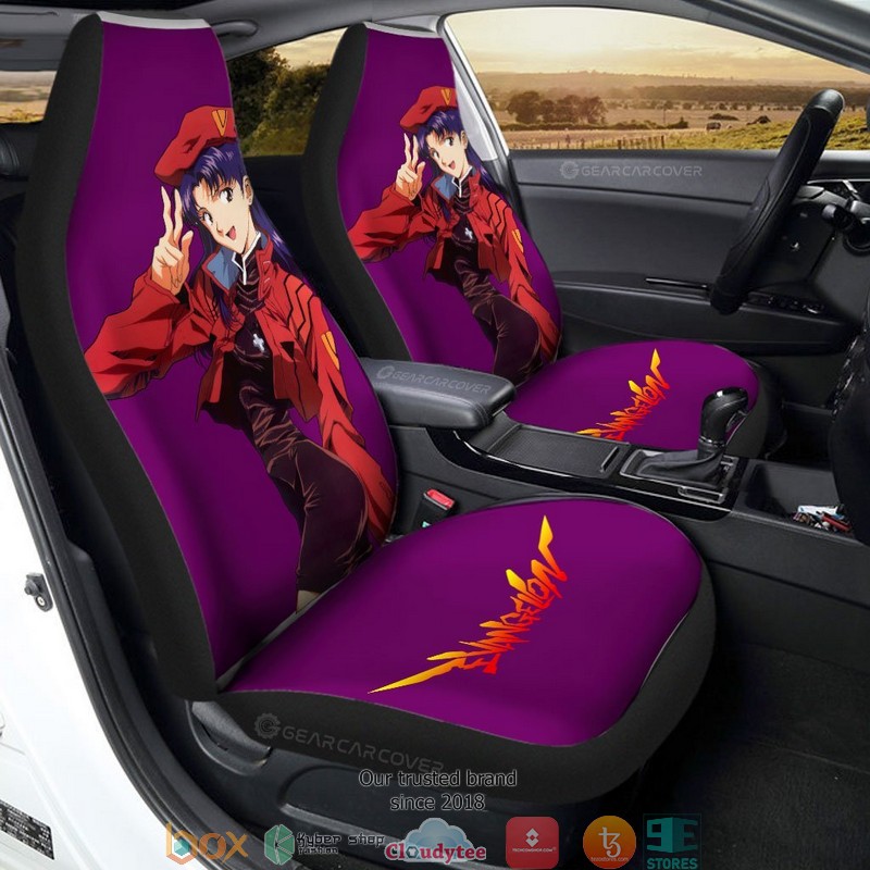 Misato Katsuragi Neon Genesis Evangelion Anime Car Seat Cover