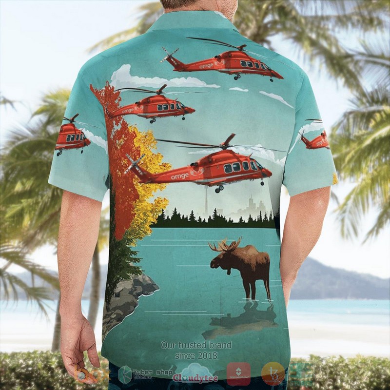BEST Mississauga Ontario Canada Ornge AgustaWestland AW139 Hawaii Shirt 2 Mississauga Ontario Canada Ornge AgustaWestland AW139 Hawaiian Shirt 1