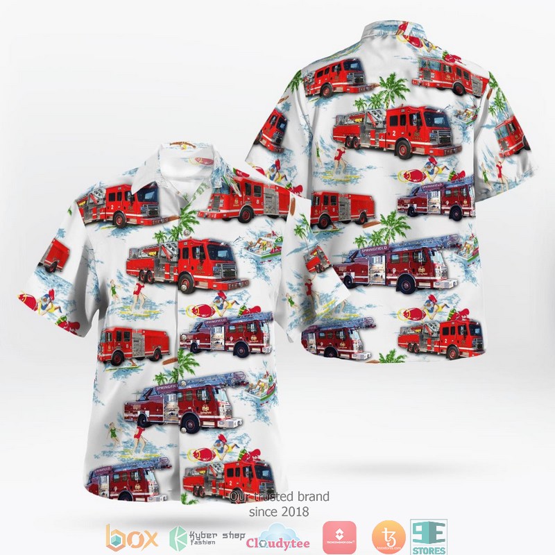 Missouri Springfield Fire Department Hawaii 3D Shirt