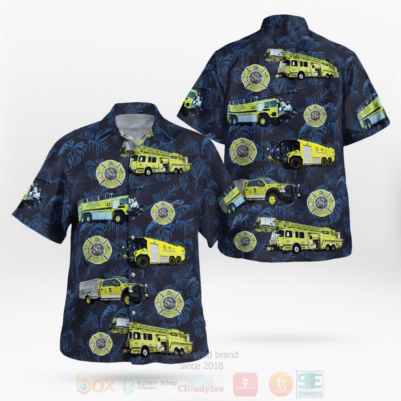 BEST Missouri, St. Louis Fire Department ARFF 3D Aloha Shirt
