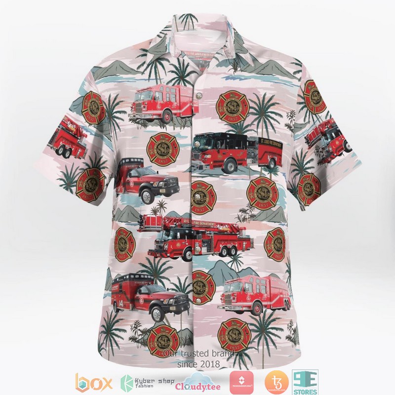 Missouri St. Louis Fire Department Hawaiian Shirt 3 Missouri St. Louis Fire Department Hawaiian Shirt word3