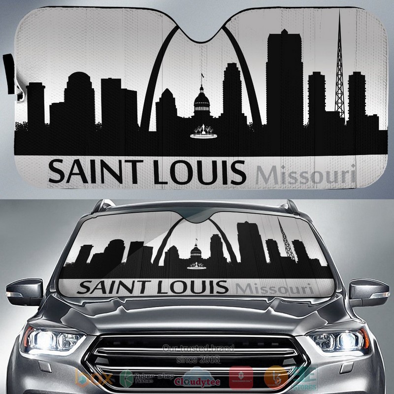 Missouri St Louis Skyline Car Sunshade