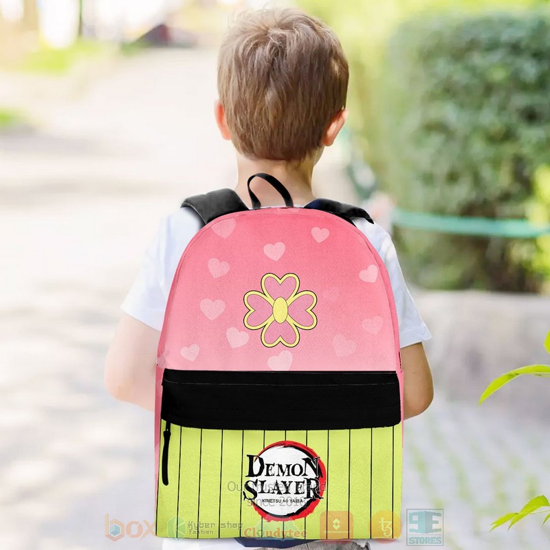 BEST Mitsuri Kanroji Costume Kimetsu Anime 3D Print Backpack 3 Mitsuri Kanroji Costume Kimetsu Anime Backpack 1 2